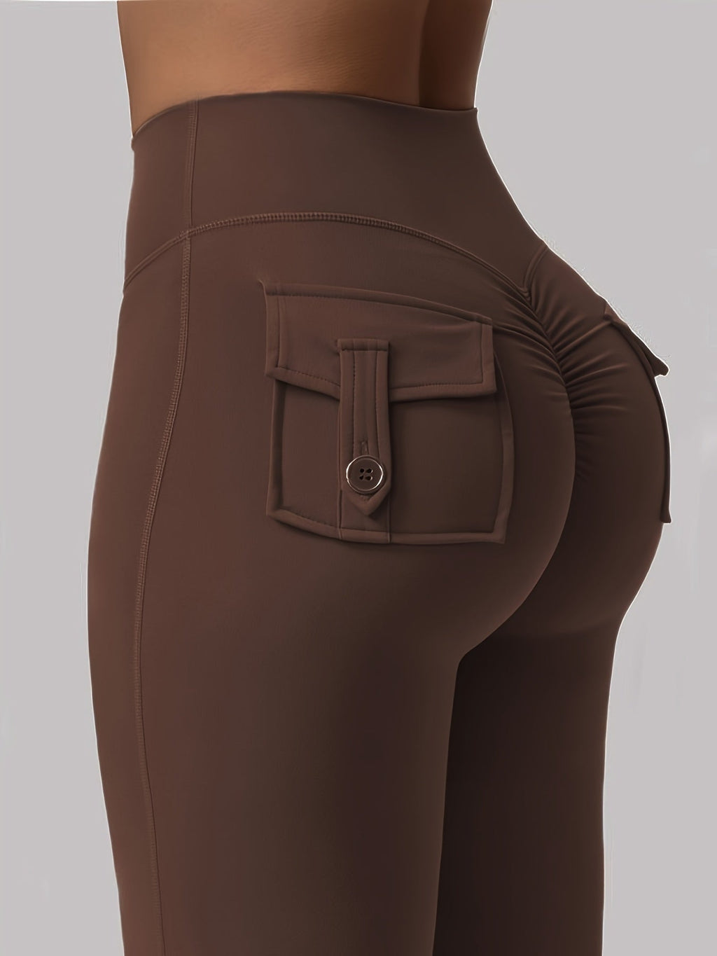 Women's High Waist Flare Yoga Pants Scrunch Butt Lift Leggings with Pockets, Squat-Proof, 4-Way Stretch, Sweat-Wicking Sportswear for Gym, Running, and Workout – 7 Colors, S-XL