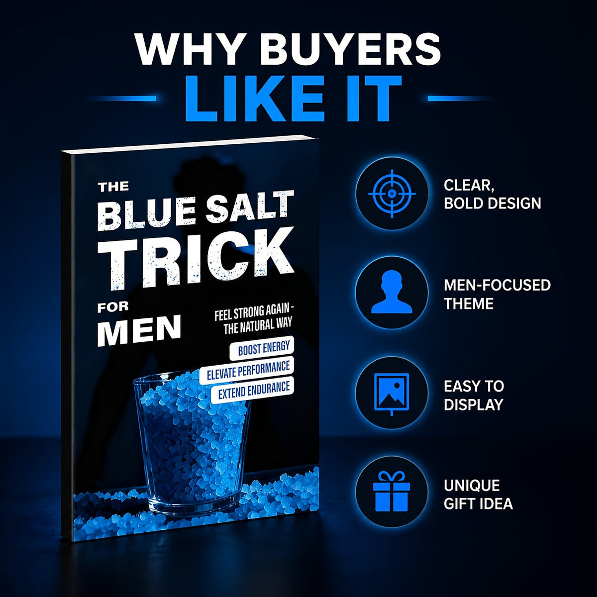 The Blue Salt Trick for Men: An Informational Wellness Lifestyle Guide, Daily Habits Handbook, and Personal Development Self-Help Book for Adult Men – A Practical Gift Idea