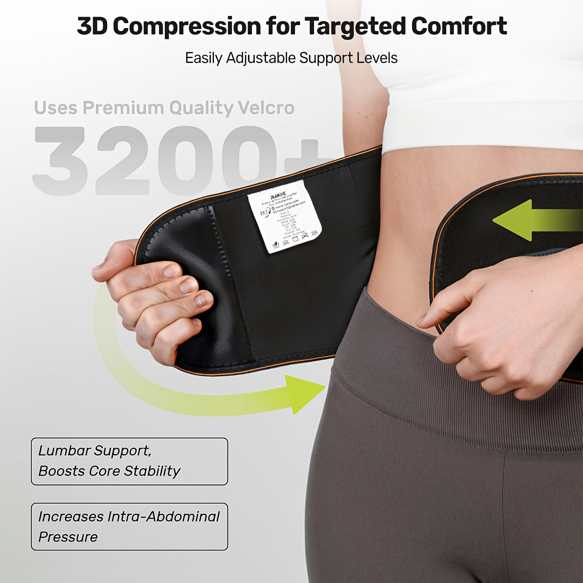 Lumbar Support Back Brace with Massage Pad, Breathable Lower Back Support Belt for Men & Women – Adjustable Strap Pain Relief Waist Belt for Work, Lifting, and Driving (Orange & Blue, S-XXL)