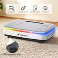 Vibration Plate Exercise Machine – Whole Body Workout Power Vibration Platform Silent Motor Speed Control for Home Gym & Weight Loss in White & Black
