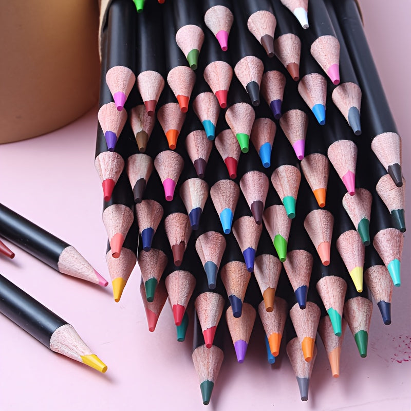 72-Color Oil-Based Colored Pencil Set for Adults, Artists, and Beginners, Vivid Pigment Art Supplies for Drawing, Sketching, Coloring, Creative Projects, Back to School