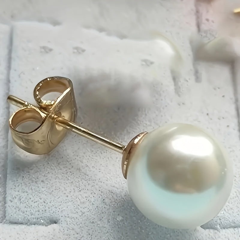 925 Sterling Silver Freshwater Pearl Stud Earrings for Women – 2 Pairs 7mm Hypoallergenic Classic Pearl Earrings, Elegant Jewelry Gift for Valentine’s Day, Mother’s Day, Birthday, and Anniversary