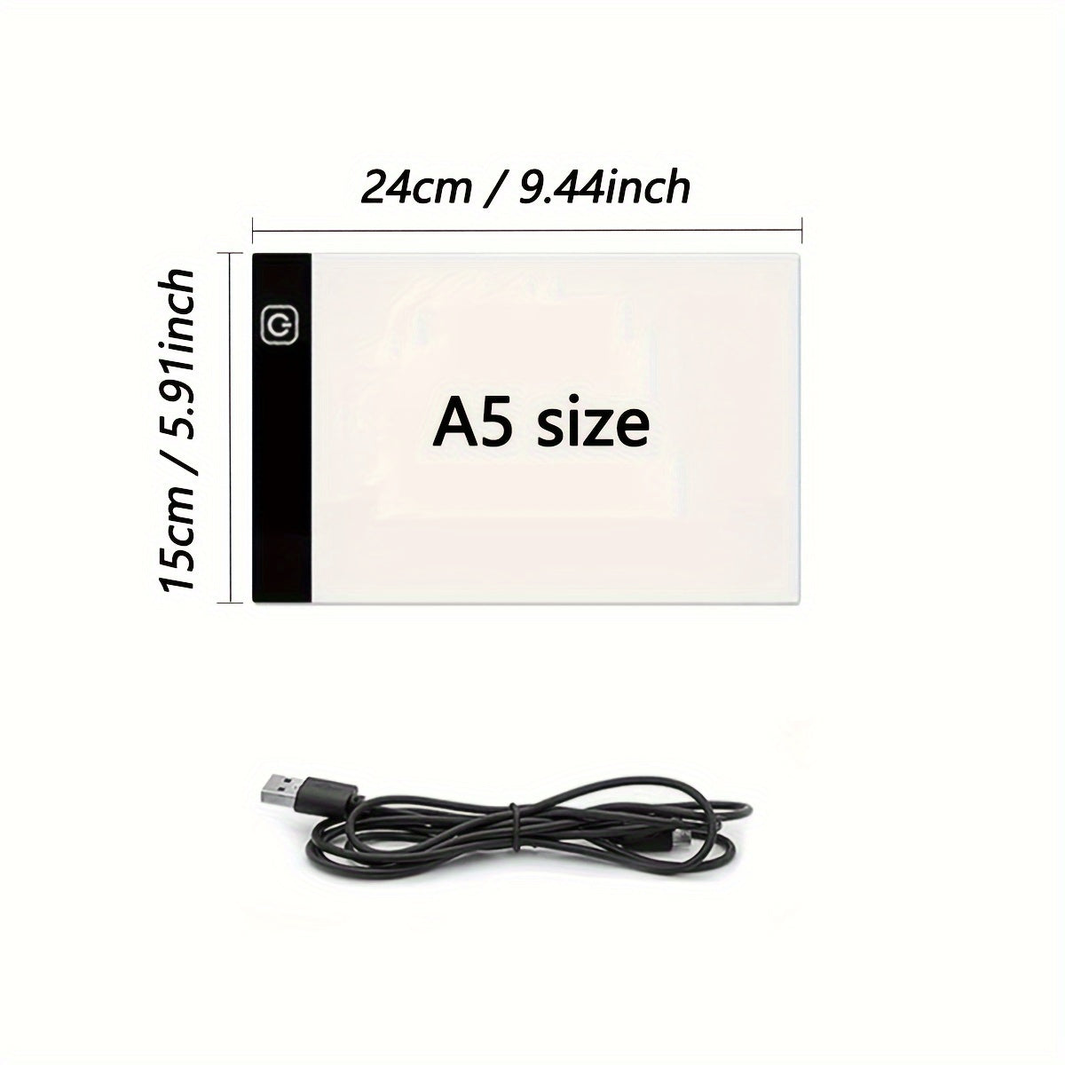 LED Light Pad for Diamond Painting A2 A3 A4 A5 USB Powered Adjustable Brightness Light Board Kit for Tracing, Sketching, Drawing, Animation, Stencil, Art, and Craft with Optional Bracket & Drill Pen