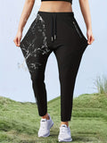 Women's Quick-Dry Straight Leg Pants High Stretch - Drawstring Waist Zipper Pocket Athletic Joggers, Water-Repellent Lightweight Running Pants 5 Colors XS-XL