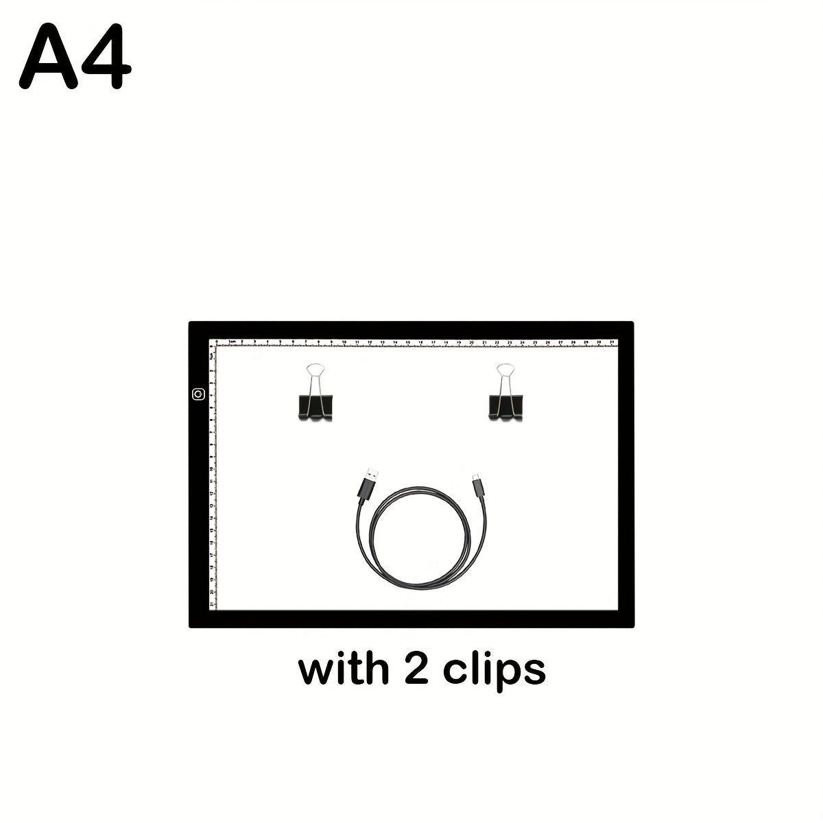 LED Light Pad A2 A3 A4 Adjustable Brightness Dual Light Strip Tracing Board for Diamond Painting, Sketching, Drawing, and Art Light Box