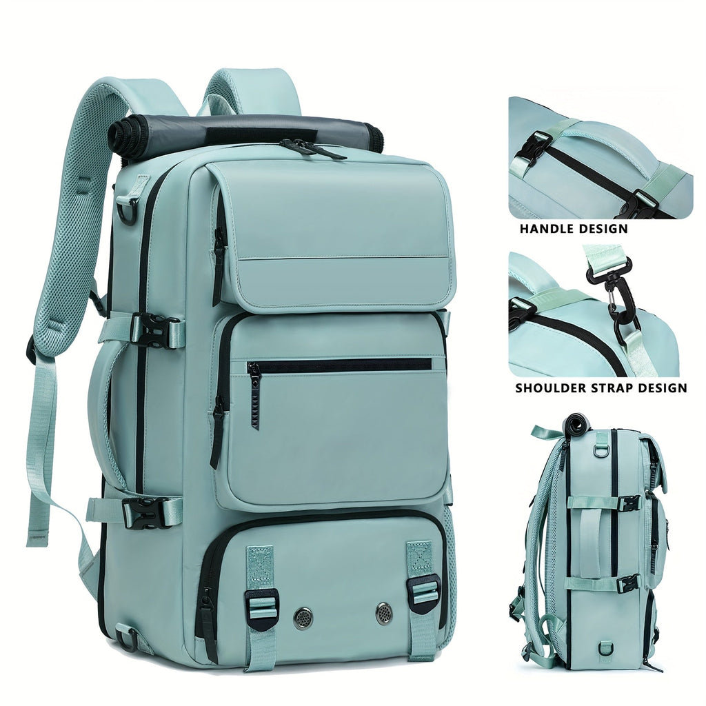 17-Inch Laptop Backpack Large Capacity – Airline Approved Travel Bag with Shoe Compartment, Multi-Pocket Business Work Backpack for Men, Durable Nylon, Hiking & Camping, Small & Large Sizes
