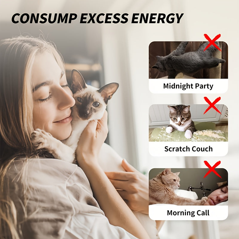 可伸缩逗猫棒 1米伸缩杆，配羽毛、铃铛及闪光丝带替换头——耐咬耐用室内幼猫互动玩具，可更换逗猫头，趣味互动体验
