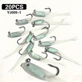 20pcs Bionic Soft Fishing Lures with Hook – Realistic Gray Fish Bait for Bass, Sea Bass, and Snakehead, Lead-Weighted Freshwater and Saltwater Fishing Lure Set