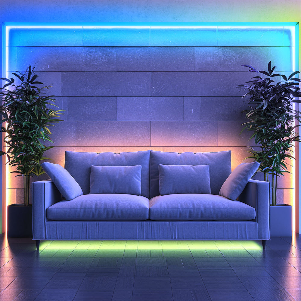 RGB LED Strip Lights Music Sync, 25FT 50FT 60FT 65FT 100FT Color Changing LED Lights with Remote & Smart APP Control, USB Powered, for Bedroom, Gaming Room, Party, Halloween, Christmas, and Home Decoration
