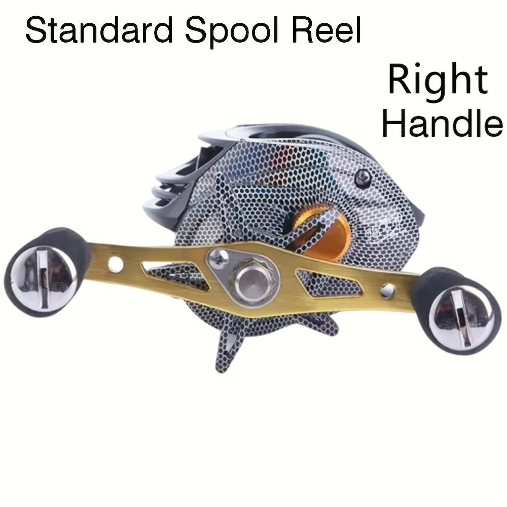 Baitcasting Fishing Reel, Ultra-Lightweight, Magnetic Brake System, 22LB Max Drag – Freshwater & Saltwater Ergonomic Low-Profile Casting Reel, Left & Right Hand, Smooth Gear Ratio