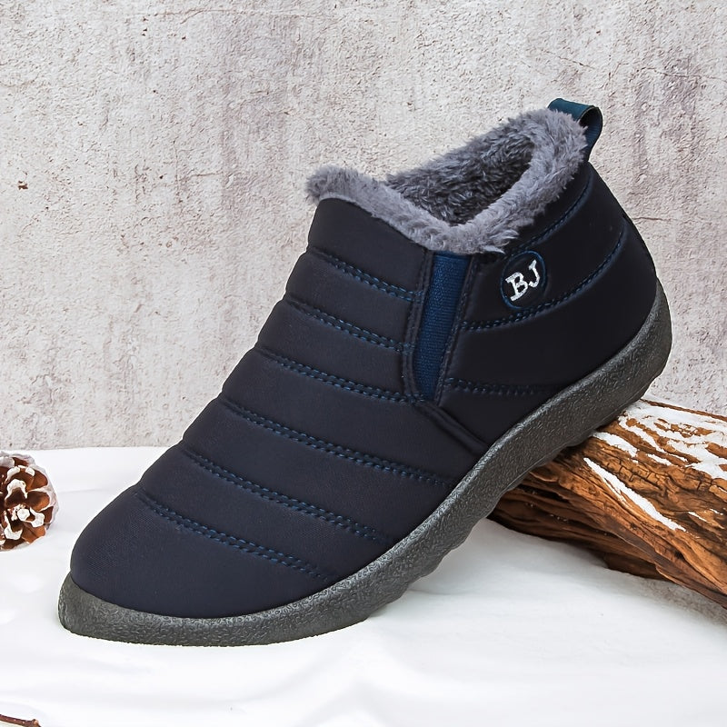 Women's Winter Ankle Snow Boots - Warm, Waterproof & Stylish - US 5.5–12 - Fern Green, Orange, Fluorescent Green, Brown, Red, Black, Blue & Grey