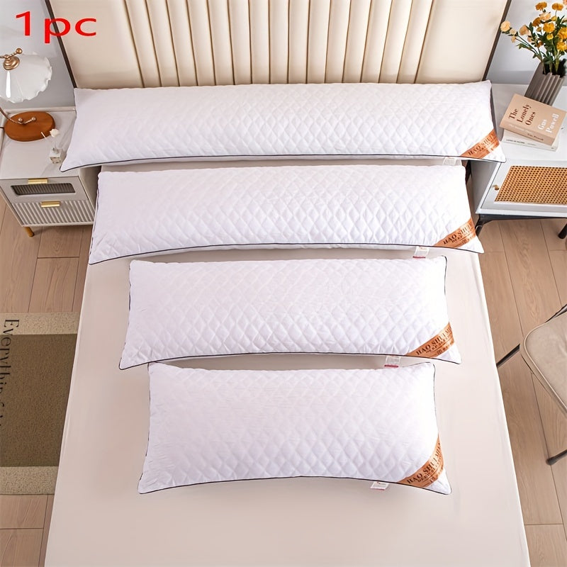 Premium Soft Quilted Long Body Pillow Insert – Slow Rebound Neck Support Comfortable Sleep for Bedroom Hotel Home Single & Double in Multiple Sizes