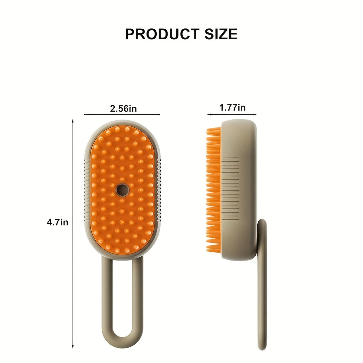 3-in-1 Self-Cleaning Pet Grooming Brush with Steam Spray & Shedding Control for Cats & Dogs, USB Rechargeable, Silicone Rubber Bristles – 2026 New Model