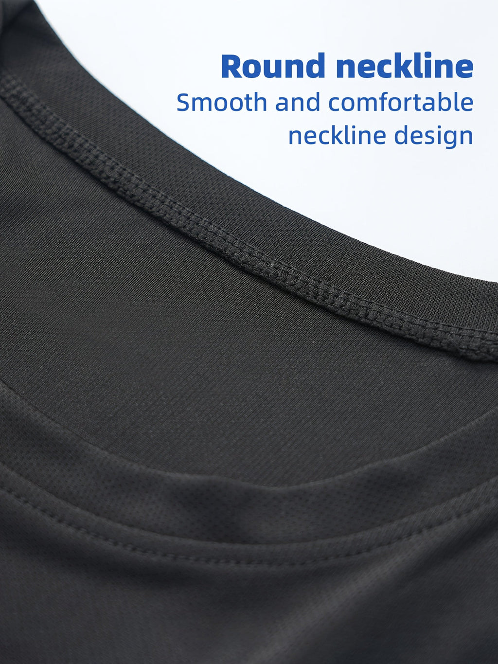 Men's Quick-Dry Long Sleeve Shirts 5-Pack, Moisture-Wicking Breathable Athletic Workout Tops - Anti-Odor Stretchy Running Gym Training Shirts, S-XXL