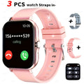 Smartwatch 1.83-Inch Full Touch Screen, Wireless Calling, Message Reminder, Heart Rate & Sleep Monitor, Pedometer, Multi-Sport Modes, USB Rechargeable Fitness Watch for Men and Women