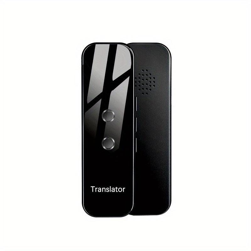 Portable Bluetooth Intelligent Language Translator - Real-Time Translation for Travel, Learning, Shopping & Business - Black