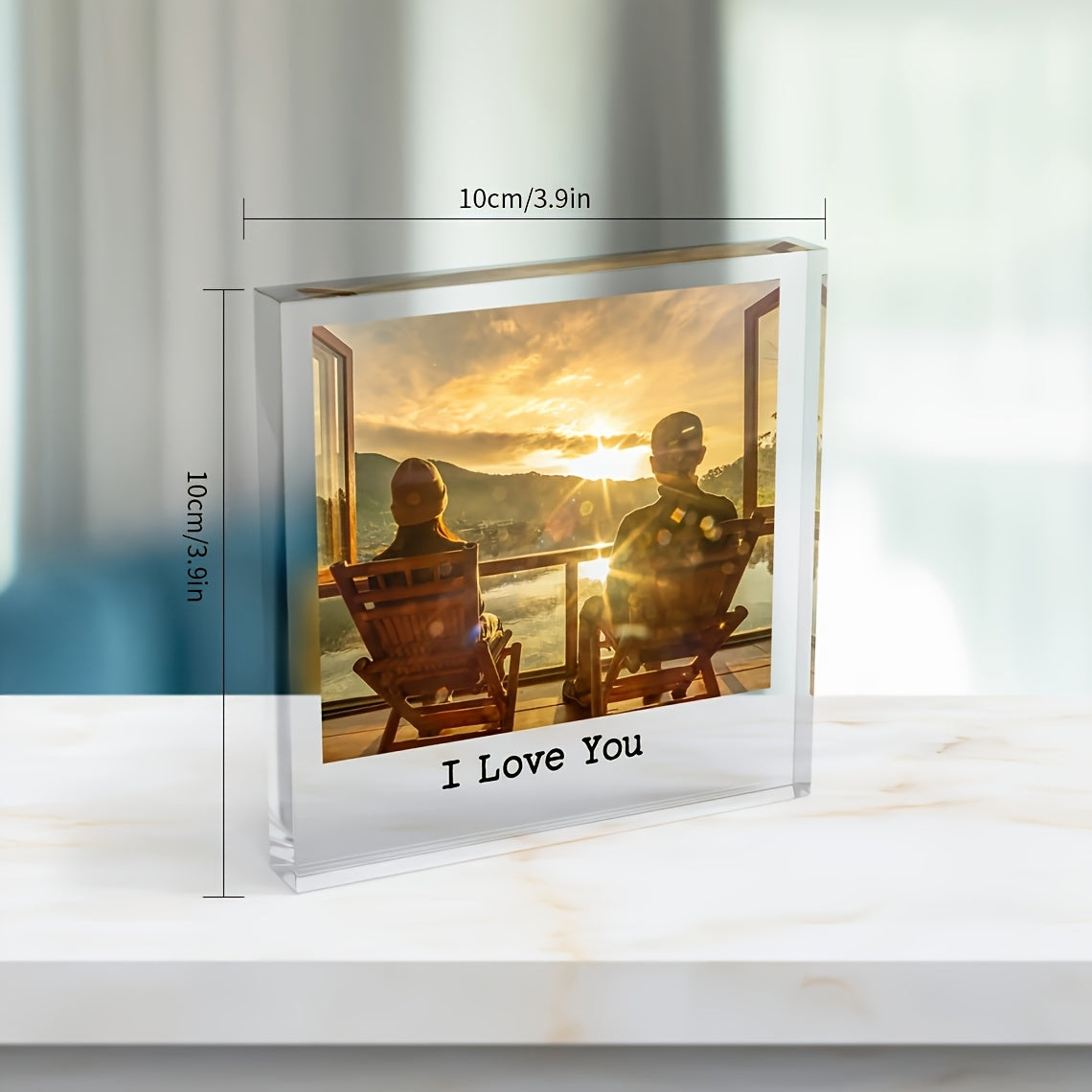 Custom Acrylic Photo Block - Personalized Pet Memorial Keepsake with "Love You Forever" Engraving, High-Quality Photo Print for Dog & Cat Loss, Home Decor Memorial Gift for Pet Lovers & Anniversaries