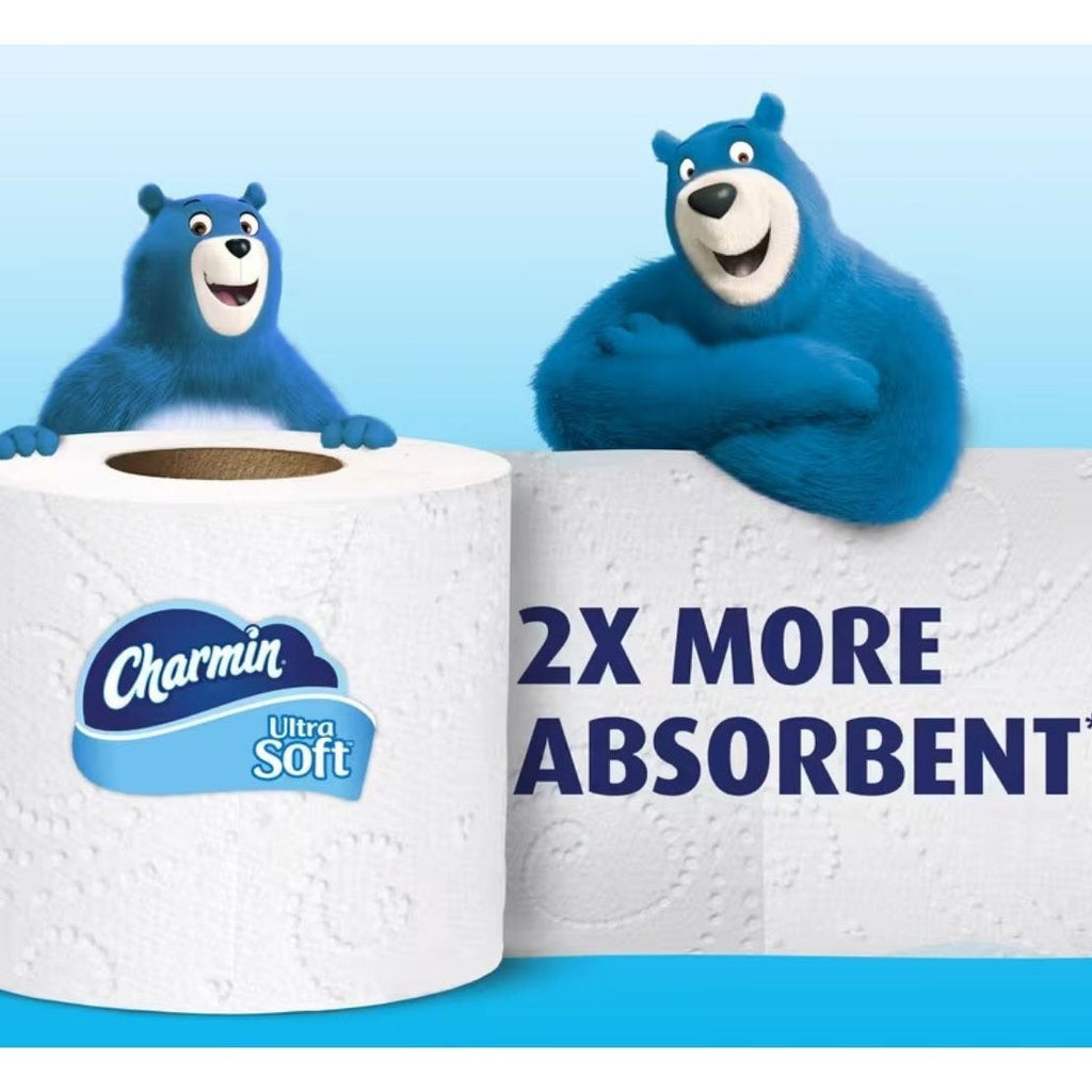 Charmin Ultra Soft Mega Roll Toilet Paper - 16 Rolls Per Pack, Soft & Strong, Value Bulk Pack for Home Bathroom