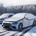 Car Windshield Snow Cover - Portable Snow & Ice Shield, Frost Protection, Easy Installation, Wind-Resistant - Fits Most Vehicles