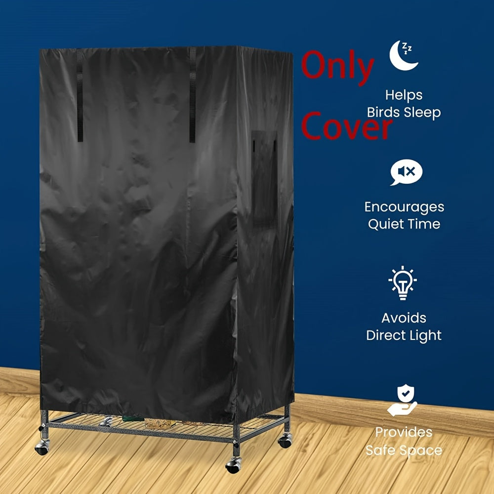Blackout Bird Cage Cover, Good Night, Lightweight, Breathable Polyester Privacy Sleep Cover for Parrots, Cockatiels, Budgies, and Small Birds – Reduces Stress and Promotes Rest