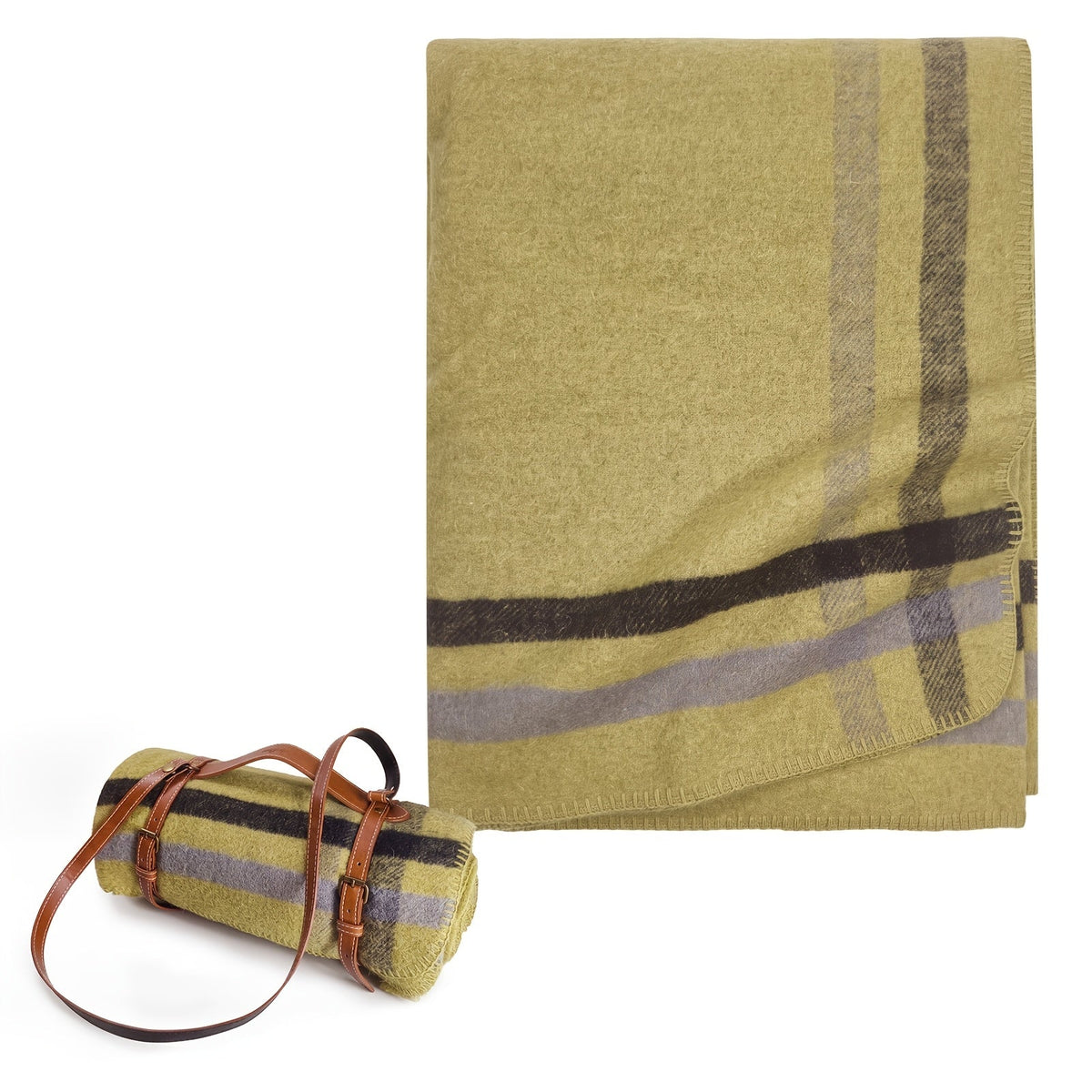 100% Wool Blanket Warm Thick Washable for Camping Outdoors Sporting Events & Survival Kits – Multiple Colors & Sizes | Sunset Land Forest