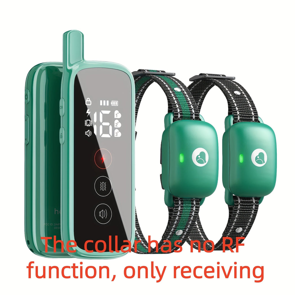 Dog Training Collar with Remote, 3 Training Modes (Beep, Vibration, Shock), E-Collar for Medium to Large Dogs, Smart Icon Remote Receiver Function