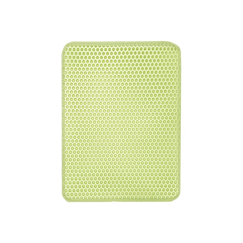 Double-Layer Honeycomb Cat Litter Mat - Urine-Proof Litter Trapping Mat with Easy-Clean Design, Waterproof Floor Protector Pad for Cats, Available in 17.72x23.62 & 21.65x29.53 Inch Sizes