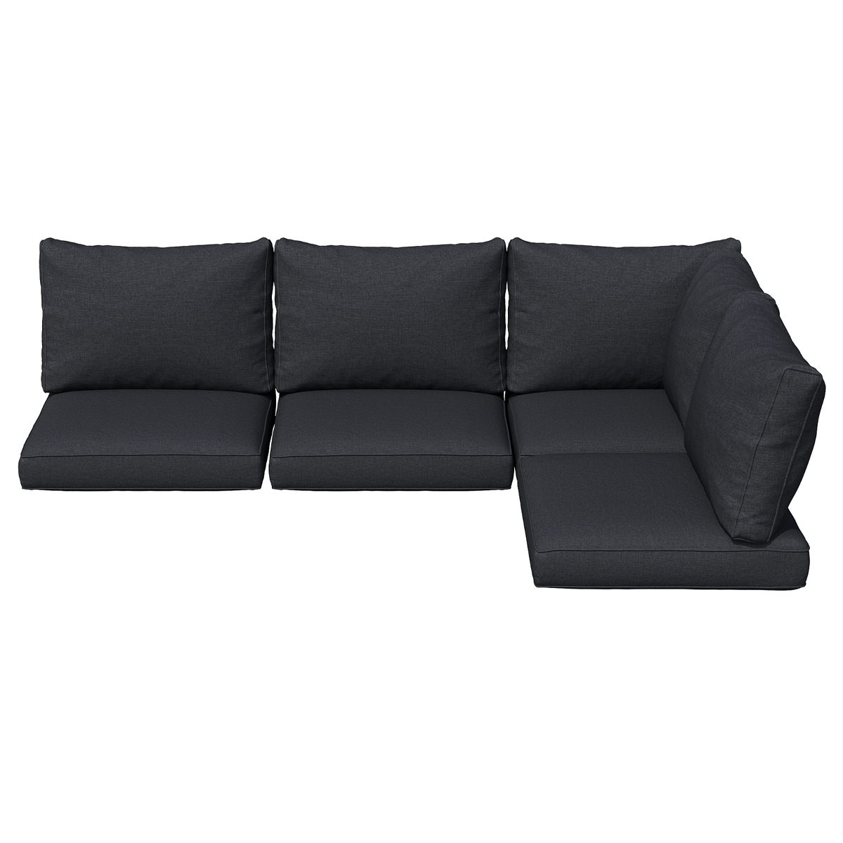 9 or 14 Piece Outdoor Replacement Cushions for L-Shaped Sectional Sofa Deep Seat Water-Repellent High-Resilience Foam Patio Furniture Cushion Set 4 6 Seat Wicker Couch