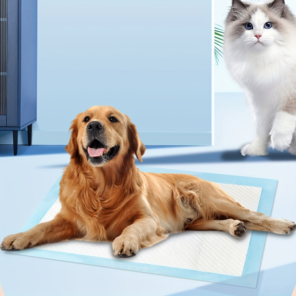 XL Dog Pee Pads 34x28 Inch 100 Count Disposable - Super Absorbent Leak-Proof Odor Control Training Pads for Puppies, Large Dogs, and Elderly Dogs, Extra Large Potty Pads for Indoor Use, Blue