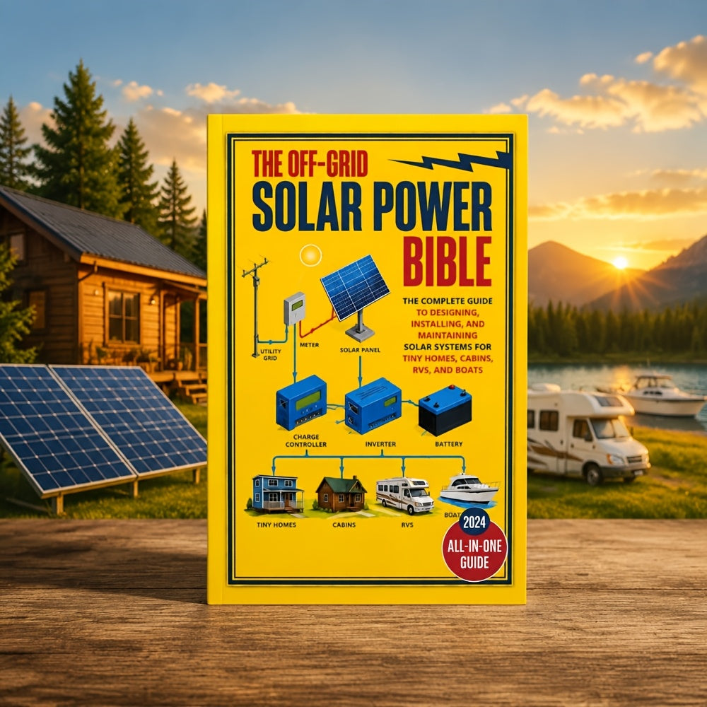 The Off-Grid Solar Power Bible - Complete Guide to Designing, Installing & Maintaining Solar Systems for Tiny Homes, Cabins, RVs & Boats