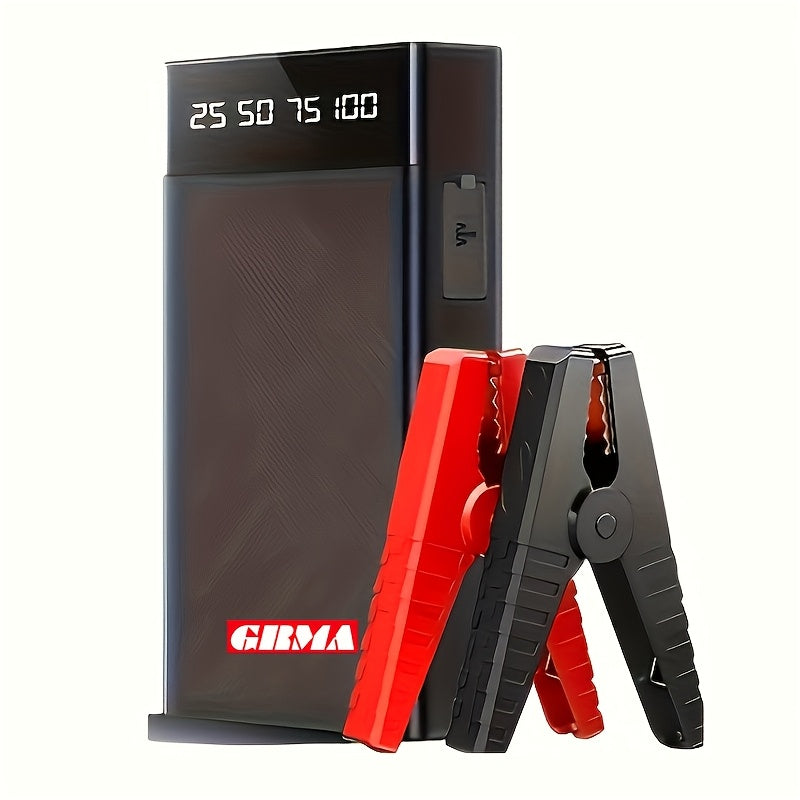 2000A Peak Portable Car Jump Starter Wireless Battery Booster – 12V Quick Start for Gas (8.0L) & Diesel (6.5L) Engines with USB Input/Output, LED Emergency Light – Car Accessory & Emergency Tool
