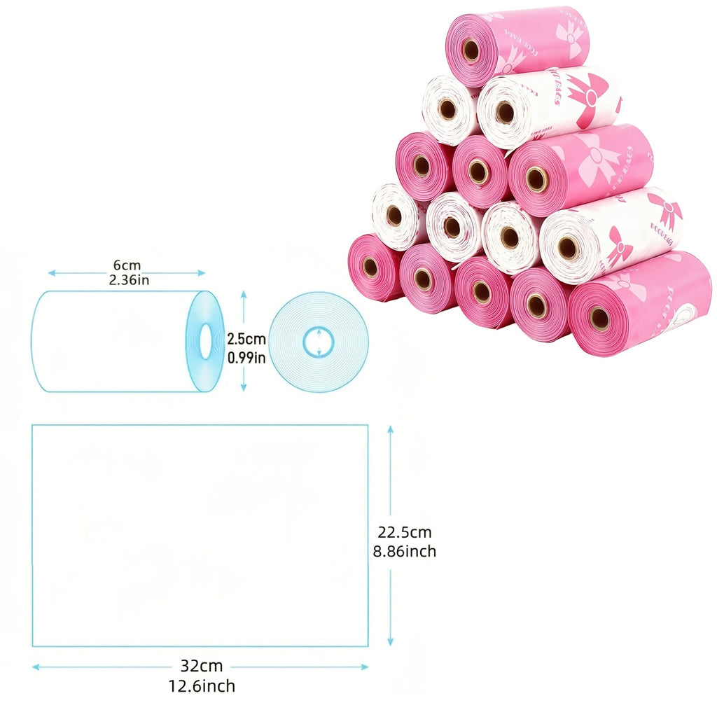 Dog Poop Bags 120 Count 8 Rolls - Ultra-Thick Leak-Proof Pet Waste Bags with Odor Control & Beautiful Pattern, Durable Dog Cleanup Bags for Large, Medium & Small Dogs, Perfect Pet Gift for Dog Lovers