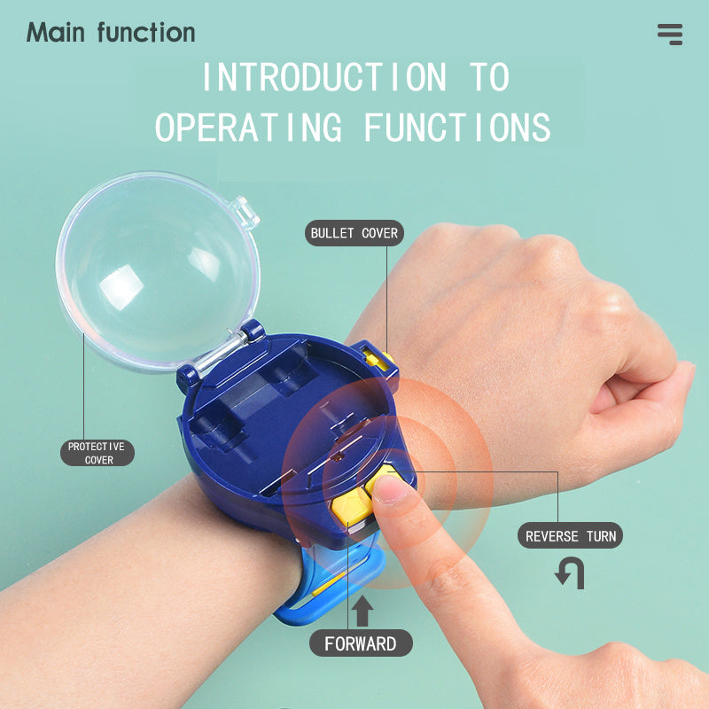 RC Car Watch Toy for Kids – Mini Wearable Remote Control Electric Racing Car, Metal Alloy Stunt Vehicle, Cool Birthday, Christmas, Halloween Gift for Boys and Girls Ages 6+