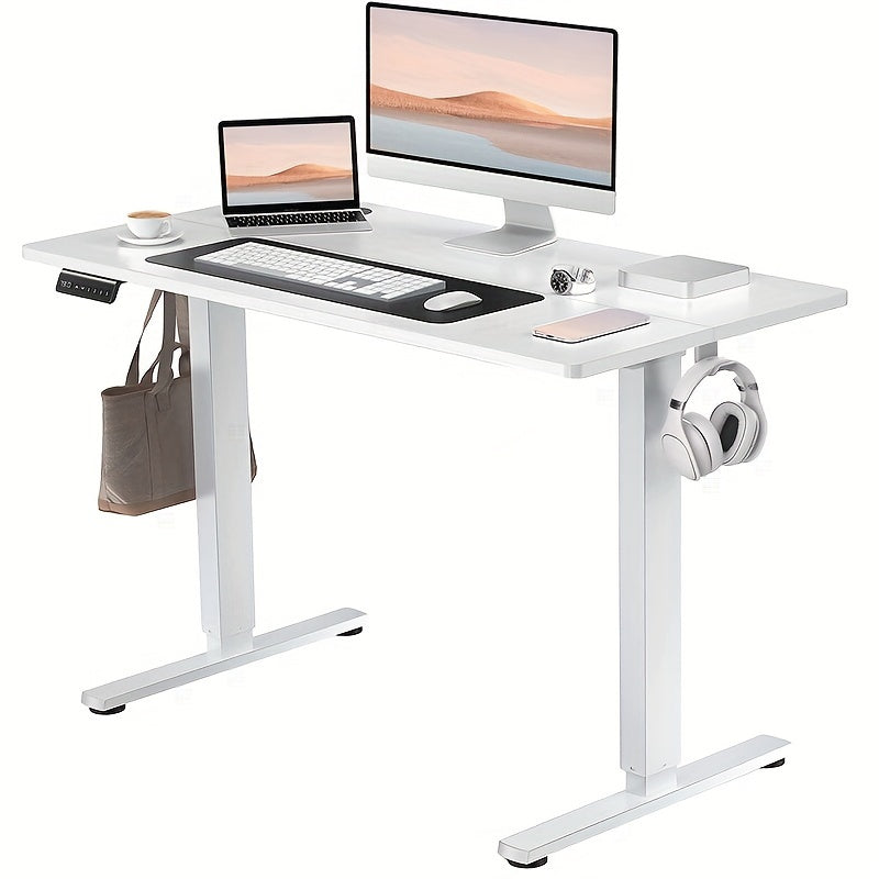 Electric Standing Desk, Height Adjustable 40 48 55 63 Inch – Sit-Stand Desk with Memory Controller & Anti-Collision, Ergonomic Home Office Gaming Workstation, Multiple Colors & Sizes