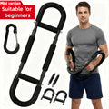 Adjustable Spring Exercise Bar 3-Speed Resistance Arm Trainer for Forearm, Triceps, and Chest Strength, Detachable Portable Home Gym Fitness Equipment, Upper Body Muscle Builder - Black Mini, Red 3-Tube, Blue Reinforced