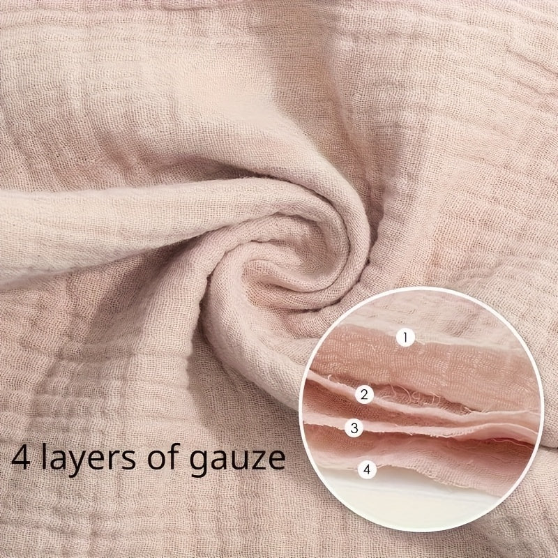Baby Gauze Washcloths Handkerchief Towels, Soft Double-Layer Muslin Square Face Towels for Newborns & Infants, Gentle Drool & Burp Cloth for Boys & Girls, Baby Shower Gift