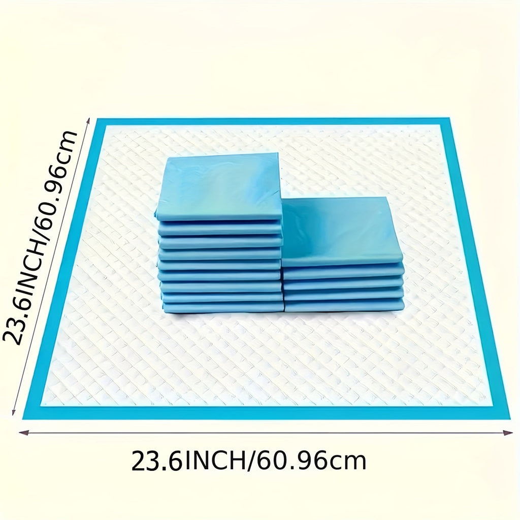 超强吸水狗狗尿垫 23.6x23.6 英寸，适用于幼犬训练及室内宠物如厕——防漏除臭训练垫，50 / 100 / 200 / 400 片超值大包装