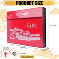 36mm Mahjong Set, 146 Melamine Tiles with Carrying Case - Full Size 1.4 Inch Ivory White Tiles, Arabic Numerals, Dice, Wind Suit & Instructions, Family Game Night Gift for Adults