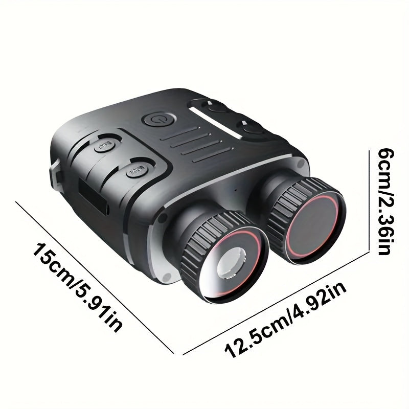 4K HD Night Vision Binoculars – 1000m Range 10x Digital Zoom 2.4" IPS LCD 2000mAh Battery Photo & Video for Hunting Boating Wildlife & Outdoor in Black & Yellow