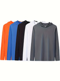 5-Pack Men's Quick-Dry Moisture-Wicking Full-Zip Hooded Athletic Sweatshirts for Gym, Running, and Casual Wear - Mixed Colors, S-XXXL