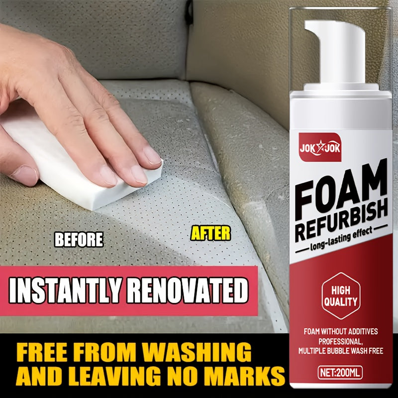 Car Interior Care Spray 6.76oz Multi-Purpose Cleaner for Car Seats, Dashboard, Steering Wheel, PU Leather, and Fabric; Gentle Neutral Formula; All-Season Auto Interior Renovation and Surface Protector for Home & Vehicle