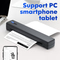 Portable Wireless A4 Thermal Printer – Inkless Compact Travel Printer for iPhone, Android, and Laptop – Supports Folded Paper, Roll Paper, and Tattoo Transfer Paper – Ideal for Home, Office, and School