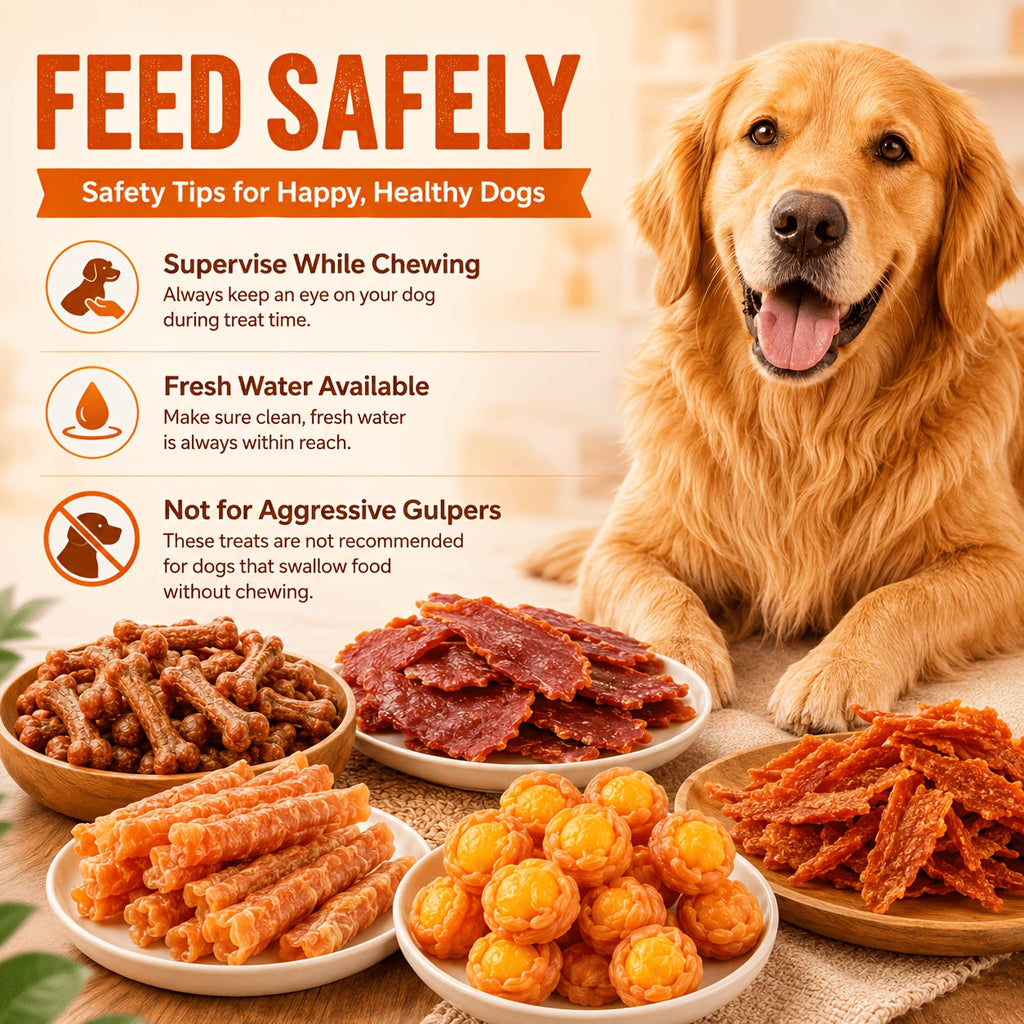 High Protein Dog Treats Combo Pack – Duck Jerky & Egg Yolk Roll & Chicken & Yolk Thin Slices, Healthy Chewy Training Reward Treats for Dogs, Easy to Digest, Natural Ingredients