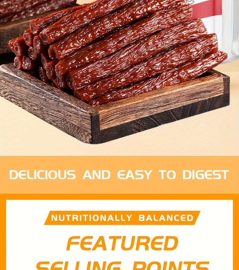 Dried Beef Tendon Dog Chews: Natural, High-Protein Jerky Treats & Chew Sticks for Training Rewards, Suitable for All Breeds, Available in 250g / 500g 2-Pack Options