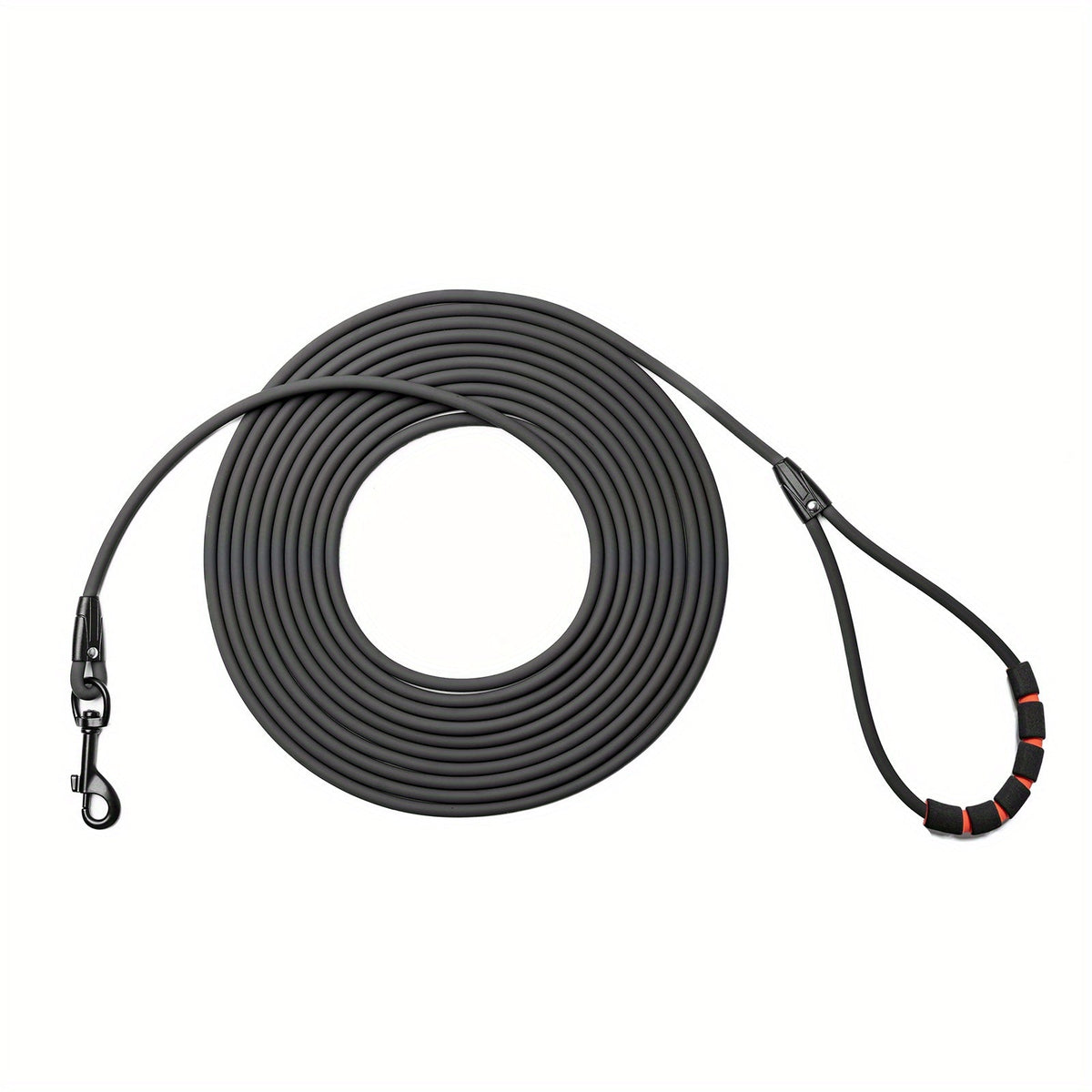 Long Dog Training Leash for Outdoor Use - Weatherproof PVC Coated Nylon Recall Leash for Beach, Yard, Hiking & Camping, Improves Obedience & Recall, 6 Colors 4 Sizes (M/L/XL/XXL)