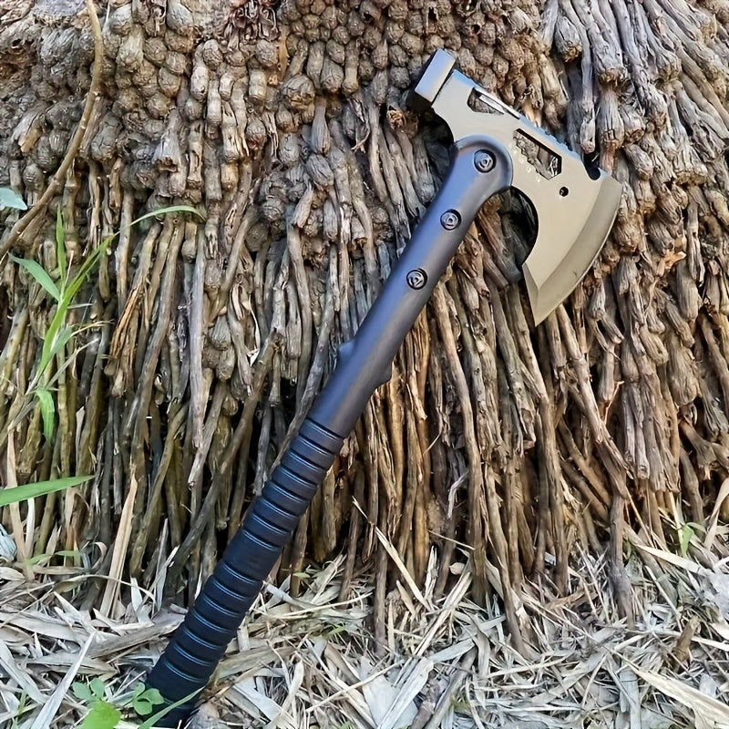Multi-Functional Camping Survival Axe with Saw – Hammer Axe & Destruction Axe with Protective Cover for Hiking Firewood Chopping Logging & Jungle Survival (Single & Combo Sets)