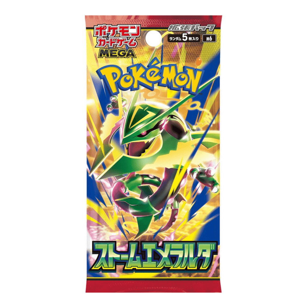 Pokémon Storm Emerald M6 Booster Box - Japanese Mega Series (30 Packs / 5 Cards Per Pack) | Factory Sealed JP TCG | Mega Rayquaza Mega Golisopod Raikou | 2026 Release