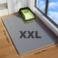 Extra Large Double-Layer Cat Litter Mat – Splash-Proof, Leak-Proof, EVA, Non-Slip, Washable, and Odor-Proof Scatter Control Mat for Cat Litter Boxes, Easy-to-Clean Floor Protector for Cats