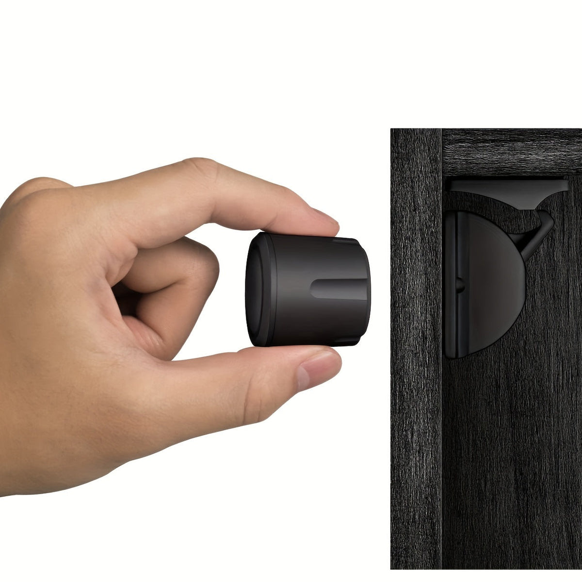 8-Pack Magnetic Child Safety Cabinet Locks with 2 Keys, No Drill Easy-Install Baby Proofing Locks for Cabinet Doors & Drawers, Phthalate-Free, White & Black
