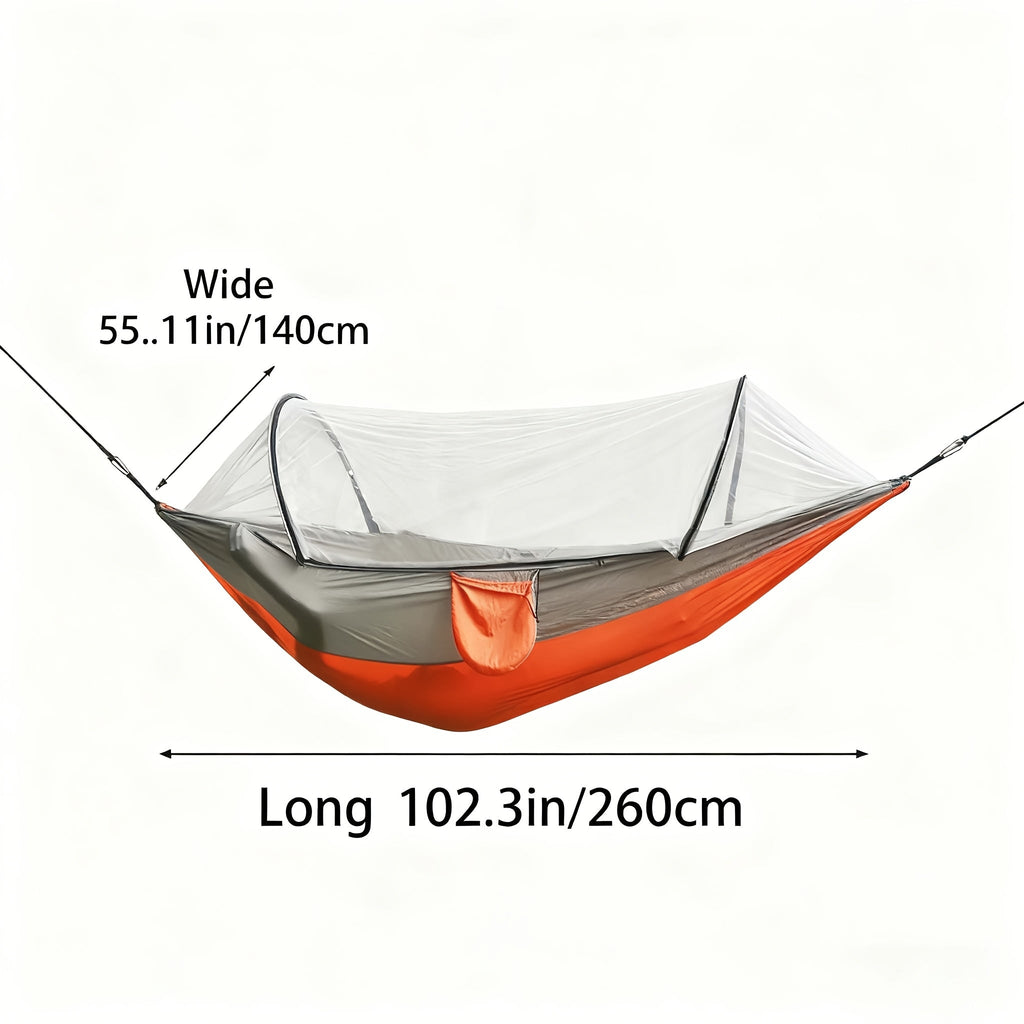 3-in-1 Double Camping Hammock with Mosquito Net and Sun Shade – Lightweight, Portable, and Durable; Ideal for Camping, Hiking, Backpacking, Picnicking, and Parks; 7 Color Options